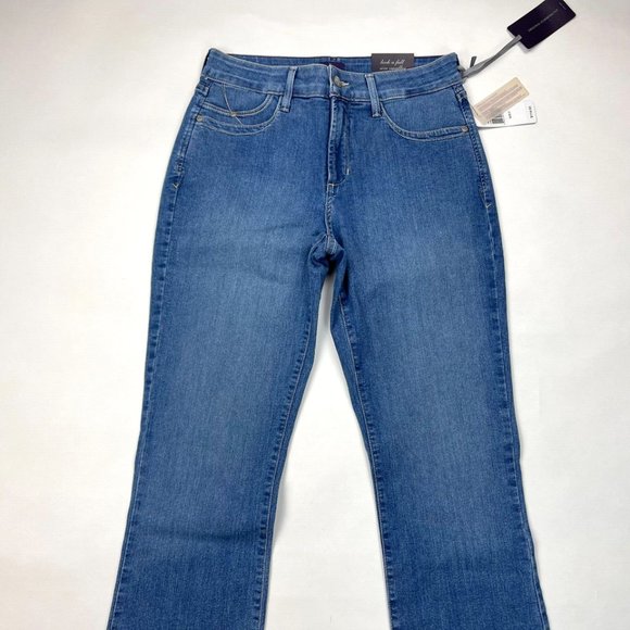 NYDJ Bootcut Denim Jeans Women‎ 6 NWT $114 Stretch Cotton Pockets Slimming Blue - Picture 3 of 12